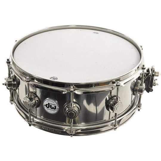 DW 5.5x14 1mm Stainless Steel Snare Drum w/Nickel Hdw Drums and Percussion / Acoustic Drums / Snare