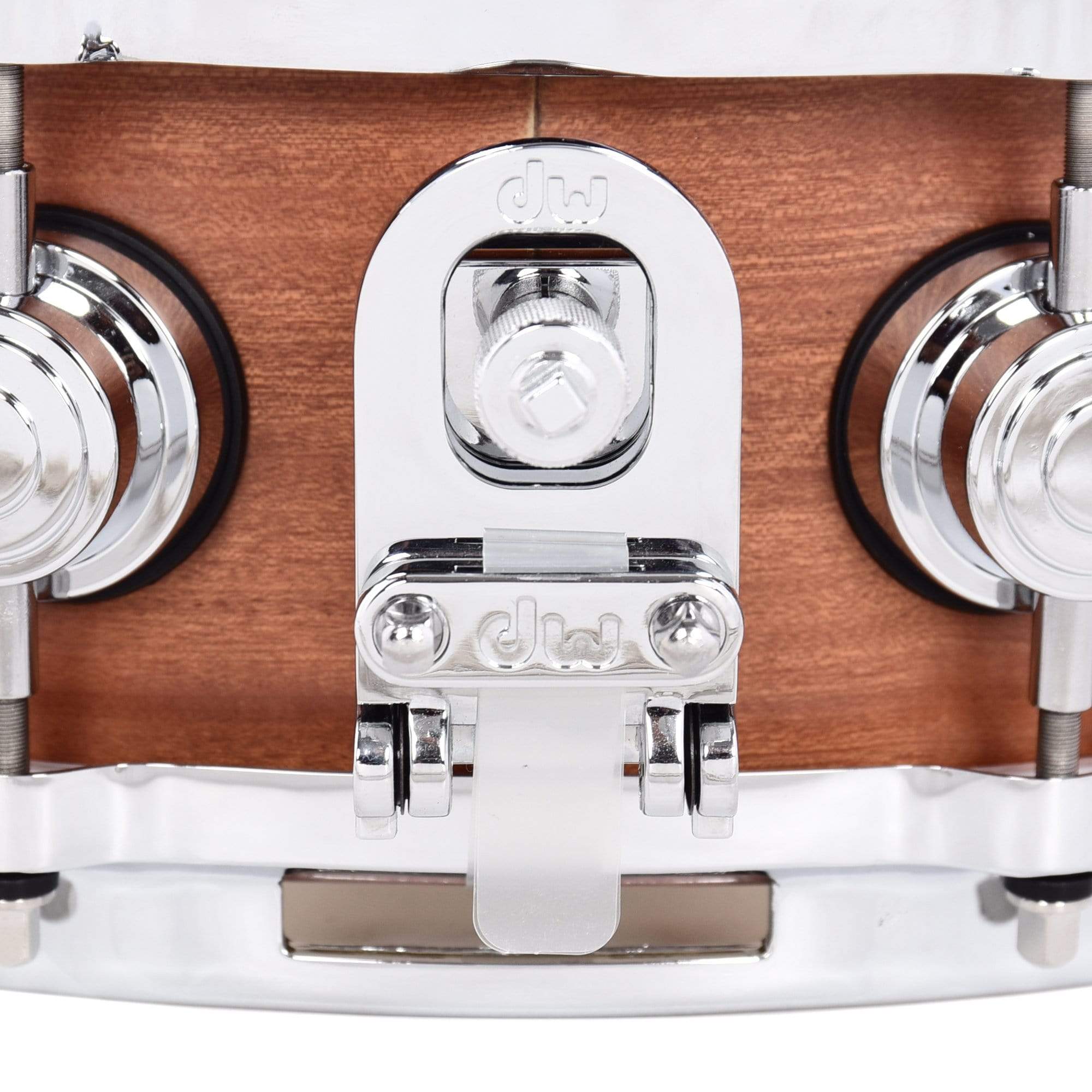DW 5.5x14 Collector's Series Mahogany/Spruce Snare Drum Natural Hard Satin w/Die Cast Hoops Drums and Percussion / Acoustic Drums / Snare