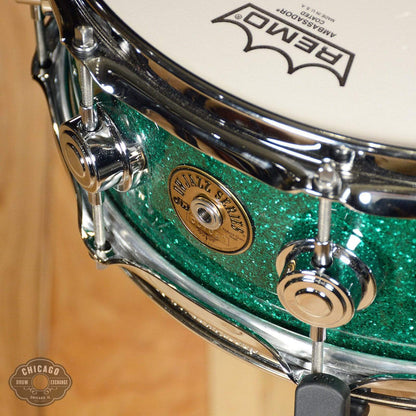 DW 5x14 Jazz Series Maple/Gum Snare Drum Green Glass Glitter Drums and Percussion / Acoustic Drums / Snare