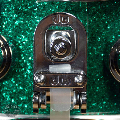 DW 5x14 Jazz Series Maple/Gum Snare Drum Green Glass Glitter Drums and Percussion / Acoustic Drums / Snare