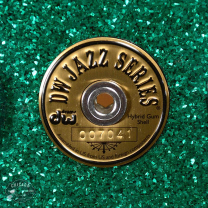 DW 5x14 Jazz Series Maple/Gum Snare Drum Green Glass Glitter Drums and Percussion / Acoustic Drums / Snare