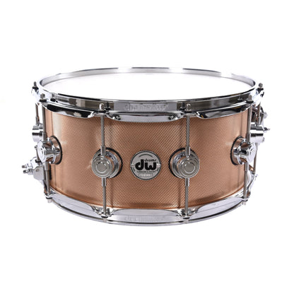 DW 6.5x14 3mm Knurled Bronze Solid Snare Drum Drums and Percussion / Acoustic Drums / Snare