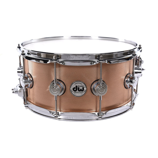 DW 6.5x14 3mm Knurled Bronze Solid Snare Drum Drums and Percussion / Acoustic Drums / Snare