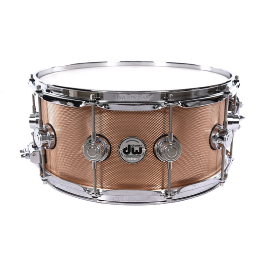DW 6.5x14 3mm Knurled Bronze Solid Snare Drum Drums and Percussion / Acoustic Drums / Snare