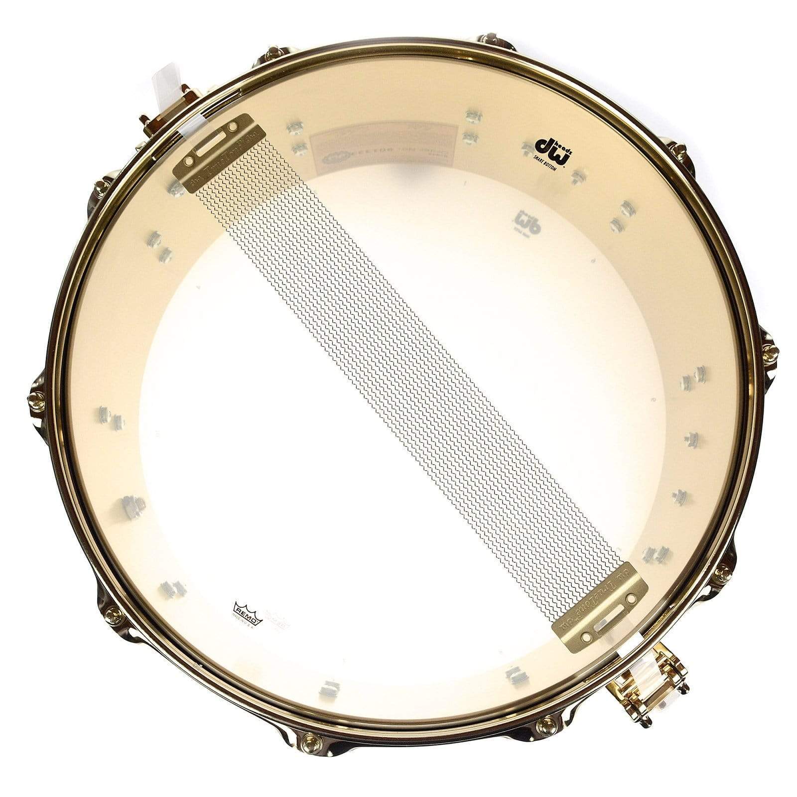 DW 6.5X14 Brass Polished Snare Drum w/ Gold Hdw Drums and Percussion / Acoustic Drums / Snare