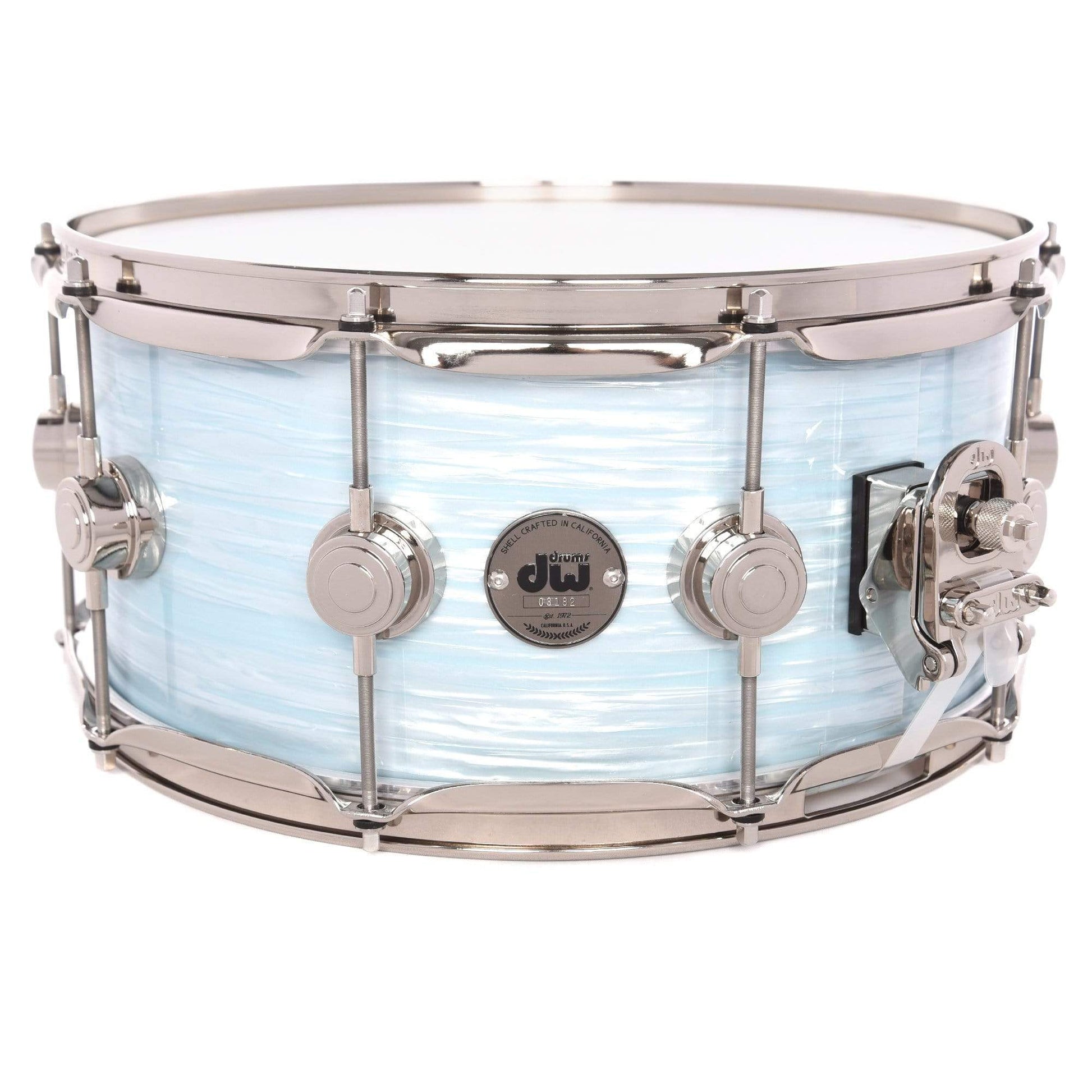 DW 6.5x14 Contemporary Classics Snare Drum Pale Blue Oyster w/Nickel Hdw Drums and Percussion / Acoustic Drums / Snare