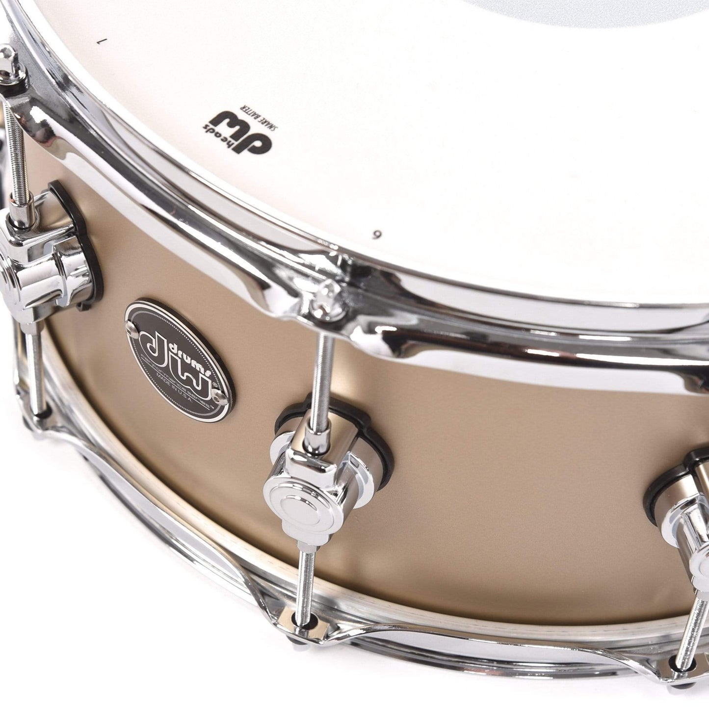 DW 6.5x14 Performance Series Snare Drum Gold Mist Hard Satin Lacquer Drums and Percussion / Acoustic Drums / Snare