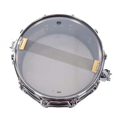 DW 6.5x14 Satin Black Over Brass Snare Drum w/Chrome Hardware Drums and Percussion / Acoustic Drums / Snare