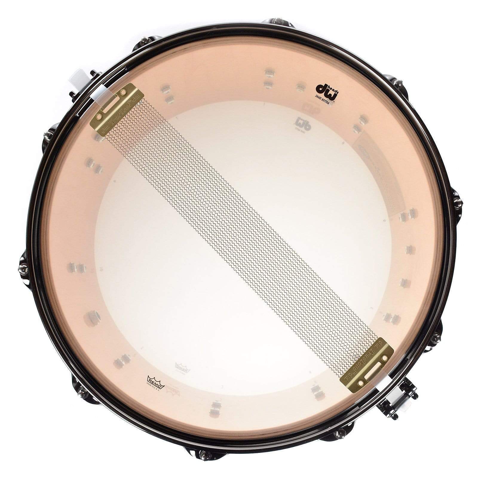 DW 6.5x14 VLT Exotic Snare Drum Natural to Candy Black Burst Over Heartwood Curly Maple w/Black Nickel Hdw Drums and Percussion / Acoustic Drums / Snare