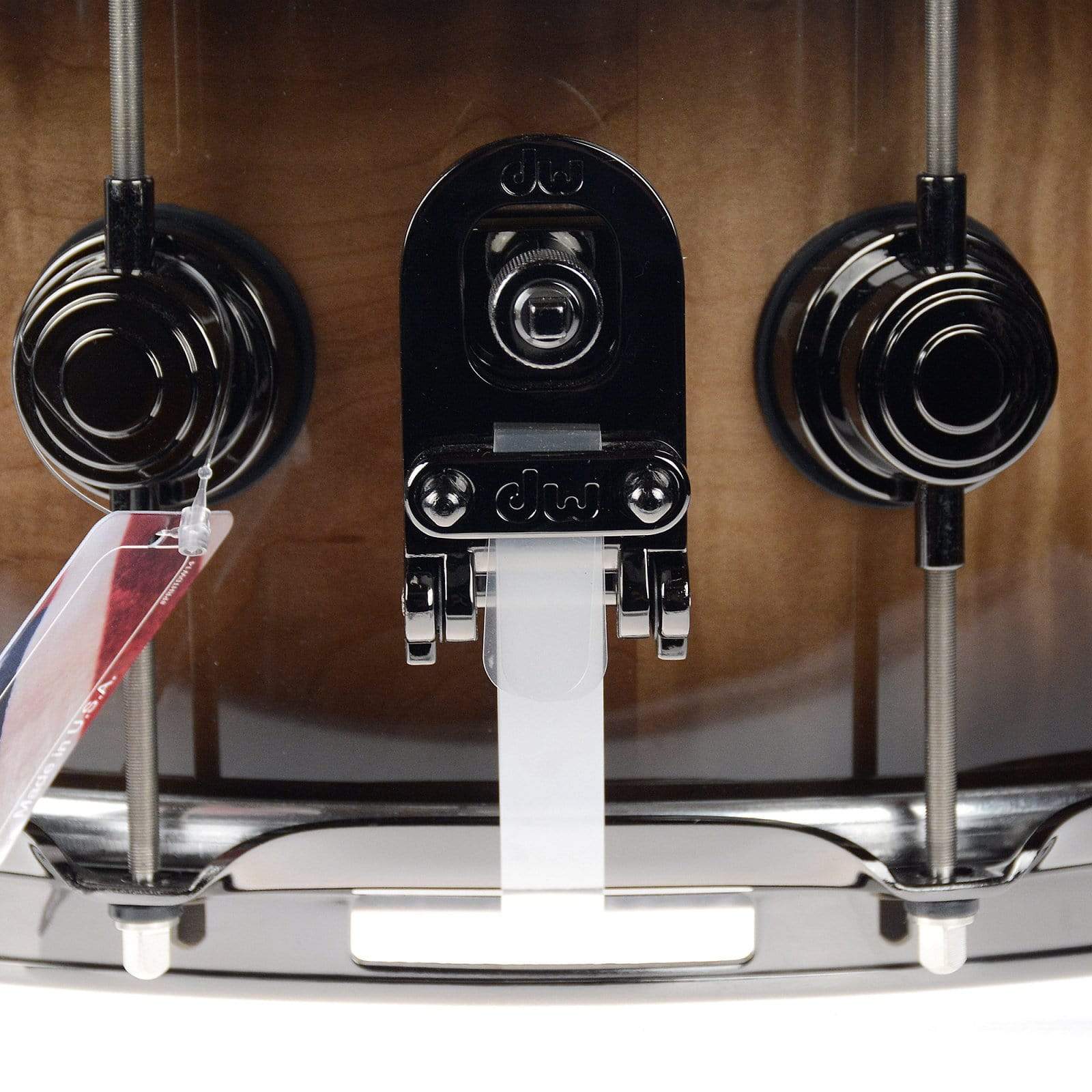 DW 6.5x14 VLT Exotic Snare Drum Natural to Candy Black Burst Over Heartwood Curly Maple w/Black Nickel Hdw Drums and Percussion / Acoustic Drums / Snare