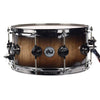 DW 6.5x14 VLT Exotic Snare Drum Natural to Candy Black Burst Over Heartwood Curly Maple w/Black Nickel Hdw Drums and Percussion / Acoustic Drums / Snare
