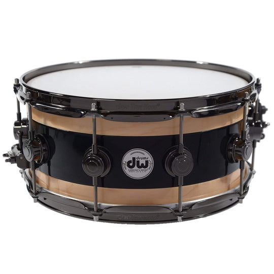 DW 6x14 Reverse Edge Snare Black Core Maple w/Black Nickel Hdw Drums and Percussion / Acoustic Drums / Snare