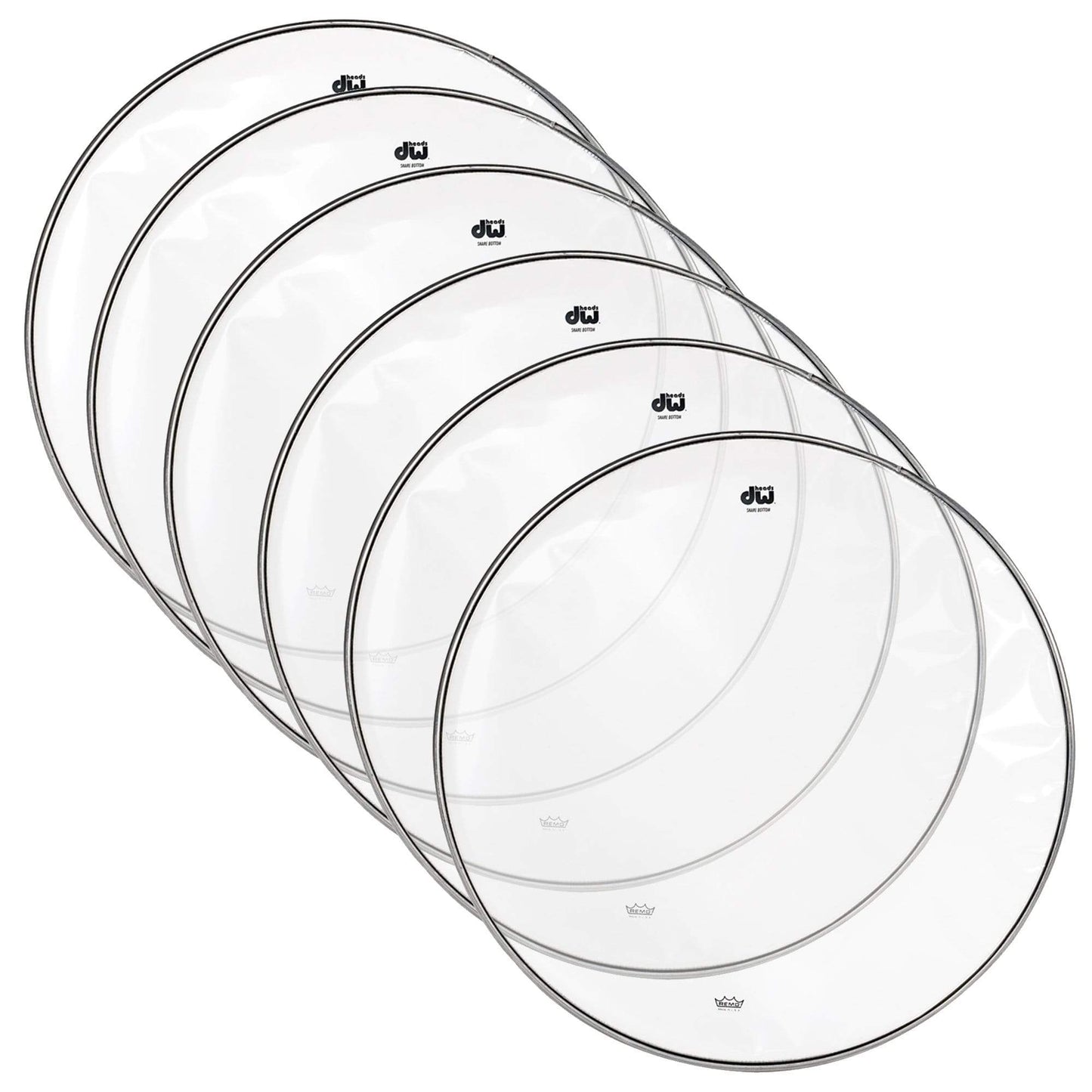 DW 14" Clear Snare Side Resonant Head (6 Pack Bundle) Drums and Percussion / Parts and Accessories / Heads