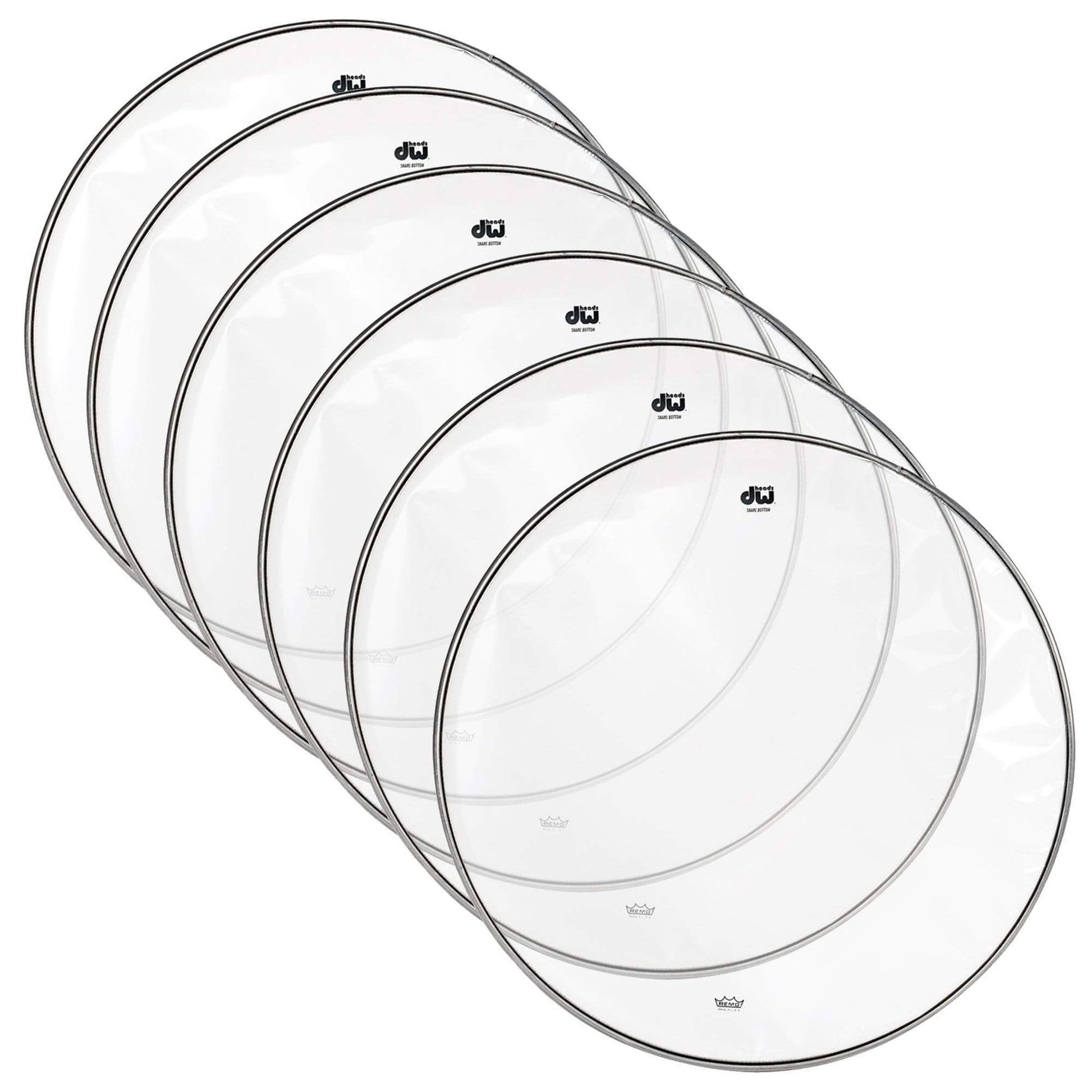 DW 14" Clear Snare Side Resonant Head (6 Pack Bundle) Drums and Percussion / Parts and Accessories / Heads