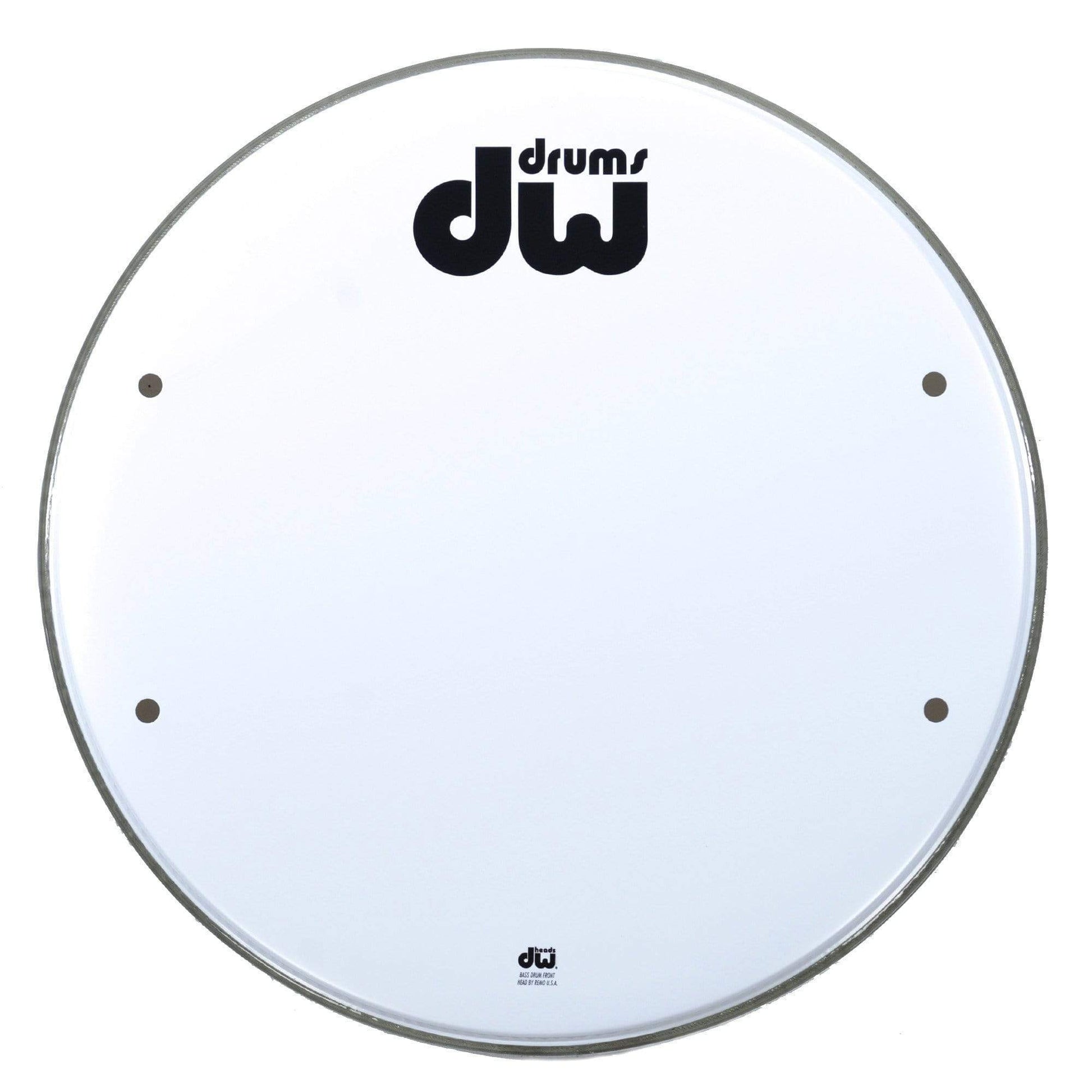 DW 20" Smooth White Logo Bass Drumhead Drums and Percussion / Parts and Accessories / Heads