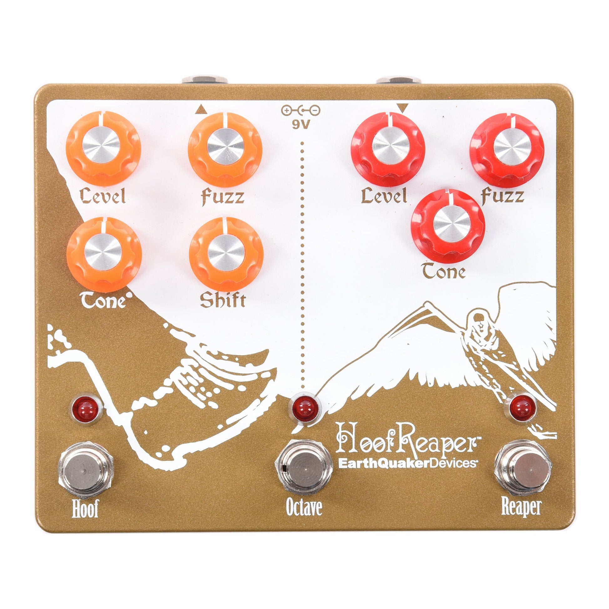 earthquaker devices hoof reaper v2 dual fuzz pedal EarthQuaker Devices Hoof Reaper v2 Dual Fuzz w/Octave Up One-of-a-Kind Color #05