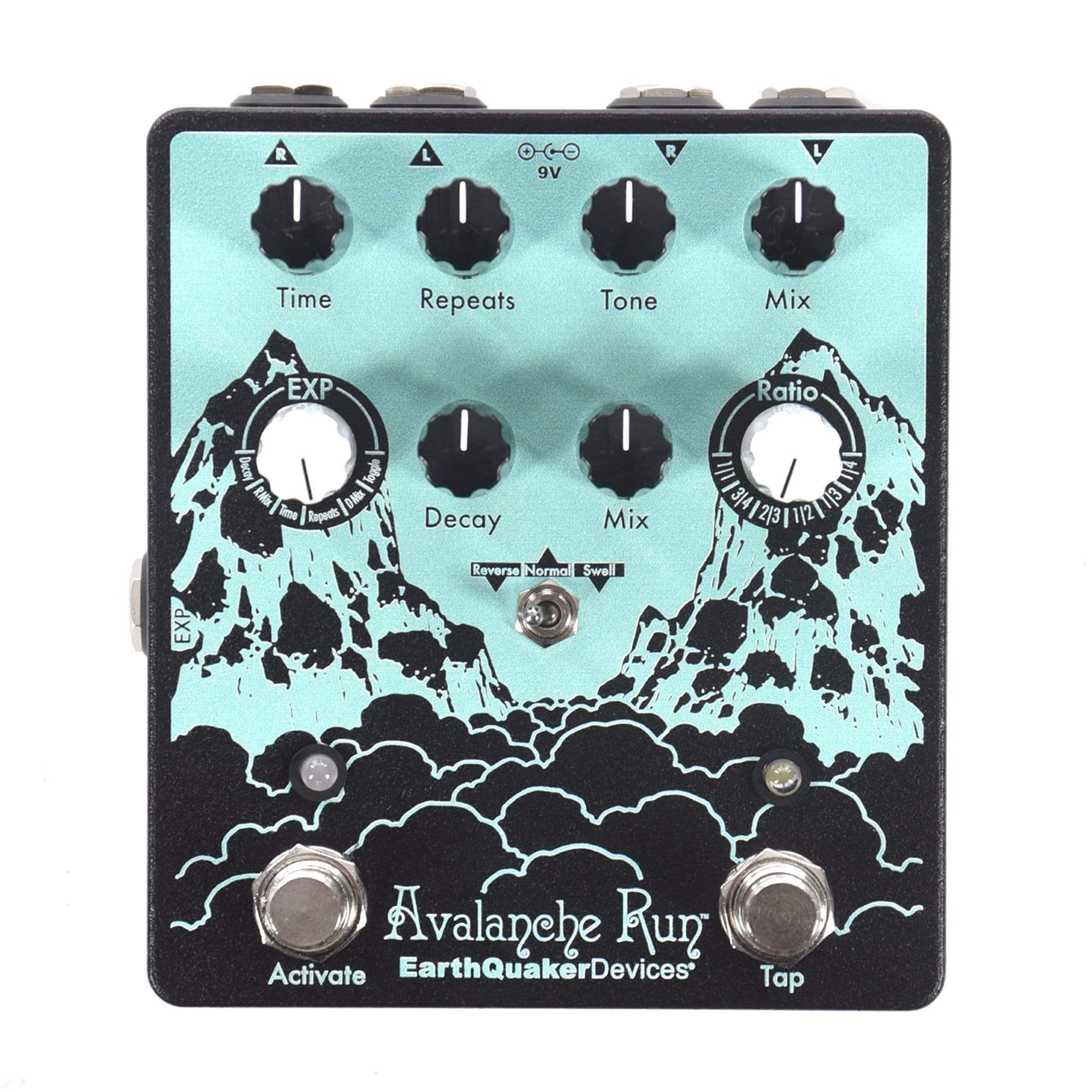 Earthquaker Devices Avalanche Run Stereo Delay & Reverb V2 Mint Green & Black Effects and Pedals / Delay