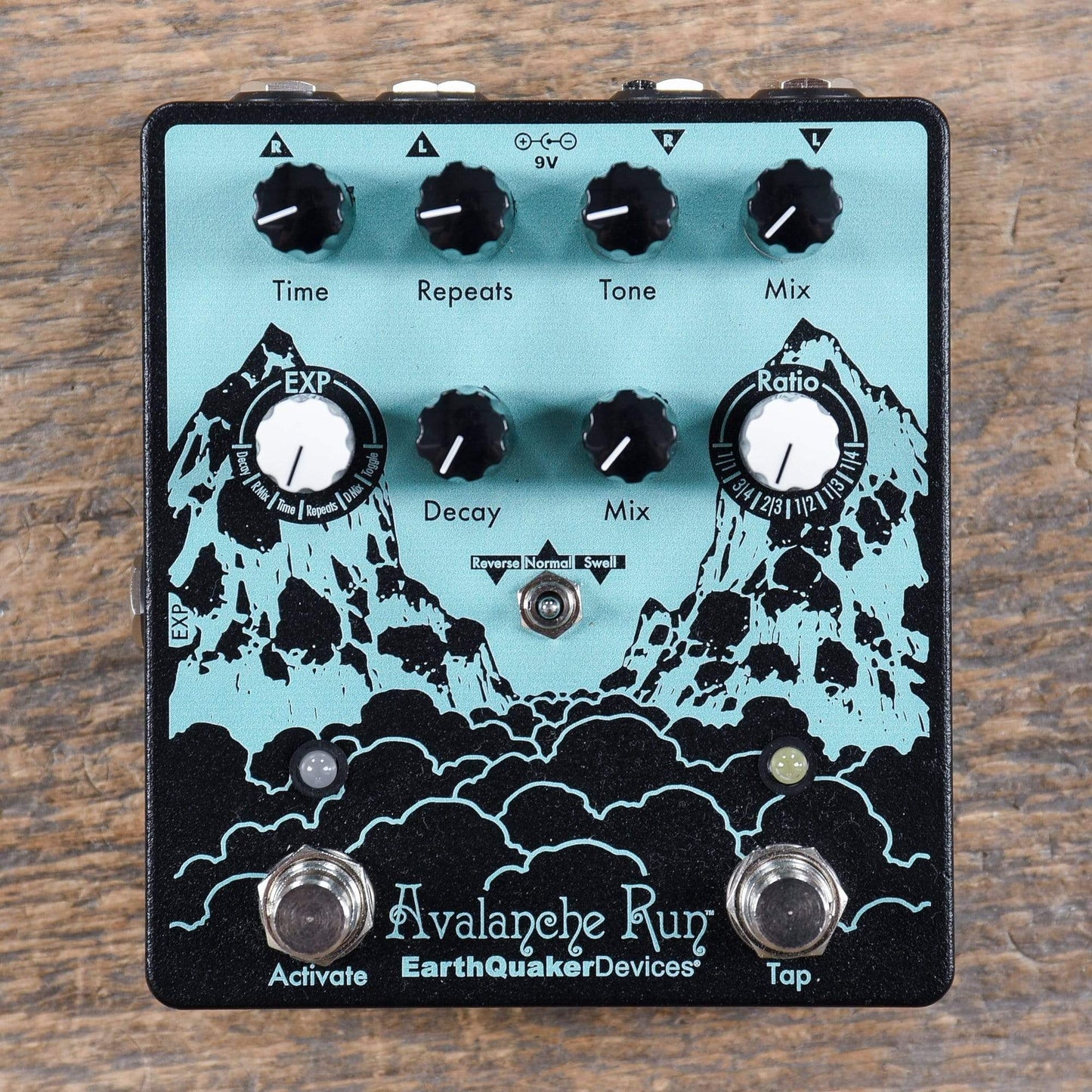 Earthquaker Devices Avalanche Run Stereo Delay & Reverb V2 Mint Green & Black Effects and Pedals / Delay