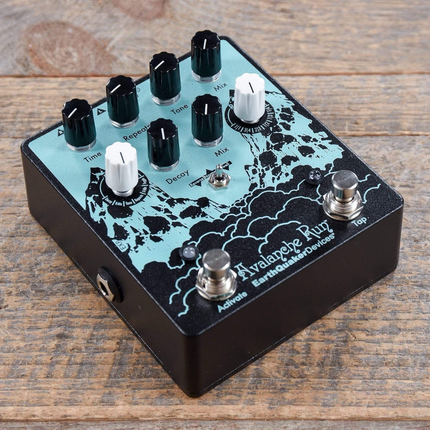 Earthquaker Devices Avalanche Run Stereo Delay & Reverb V2 Mint Green & Black Effects and Pedals / Delay