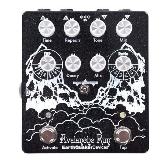 Earthquaker Devices Avalanche Run v2 Stereo Delay and Reverb Black/White Effects and Pedals / Delay