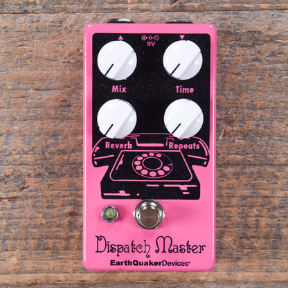Earthquaker Devices Dispatch Master Delay & Reverb V3 Heather Pink & Black Effects and Pedals / Delay