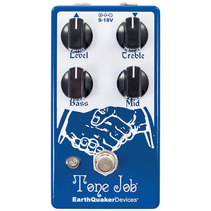 Earthquaker Devices Tone Job Boost and EQ v2 Bundle w/ Truetone 1 Spot Space Saving 9v Adapter Effects and Pedals / EQ