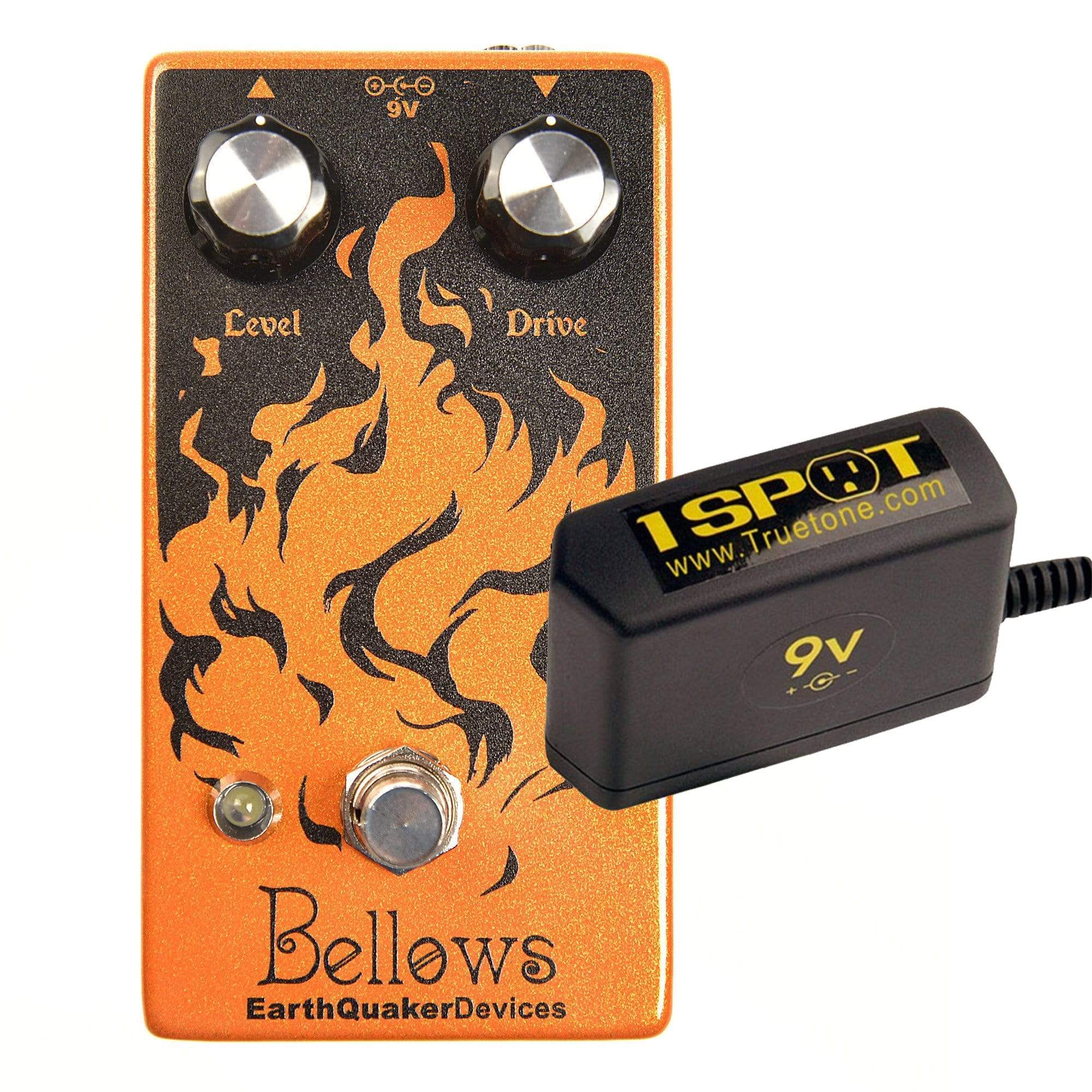 Earthquaker Devices Bellows Fuzzdriver Bundle w/ Truetone 1 Spot Space Saving 9v Adapter Effects and Pedals / Fuzz