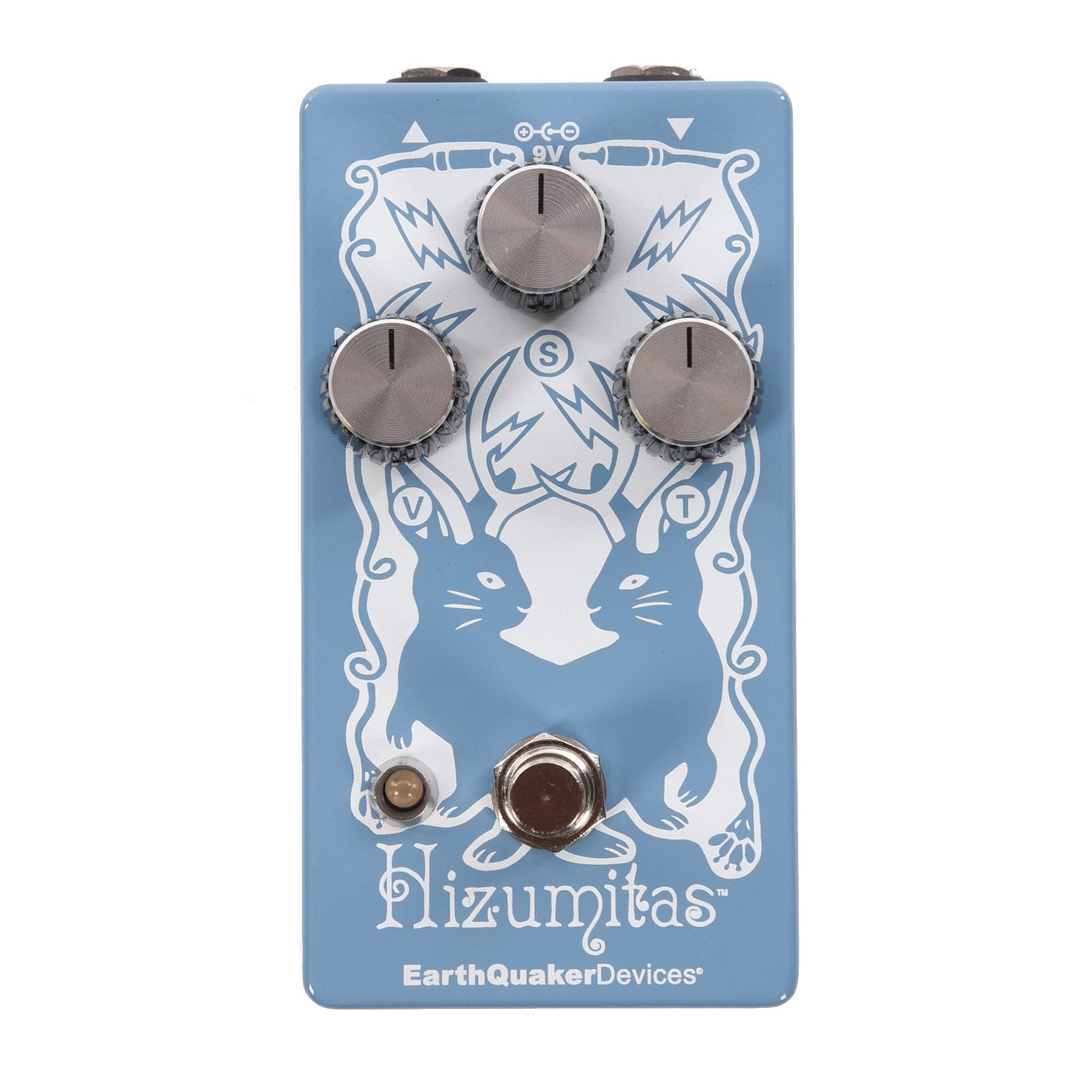 best sustainer pedal Earthquaker Devices Hizumitas Fuzz Sustainer Pedal Pastel Blue – Chicago Music Exchange