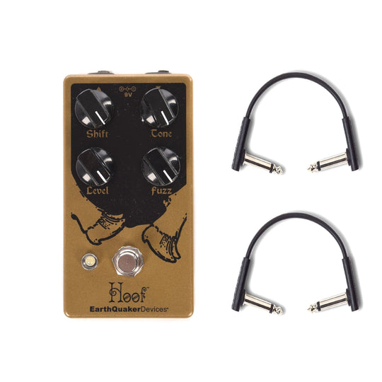 Earthquaker Devices Hoof Fuzz v2 w/RockBoard Flat Patch Cables Bundle Effects and Pedals / Fuzz