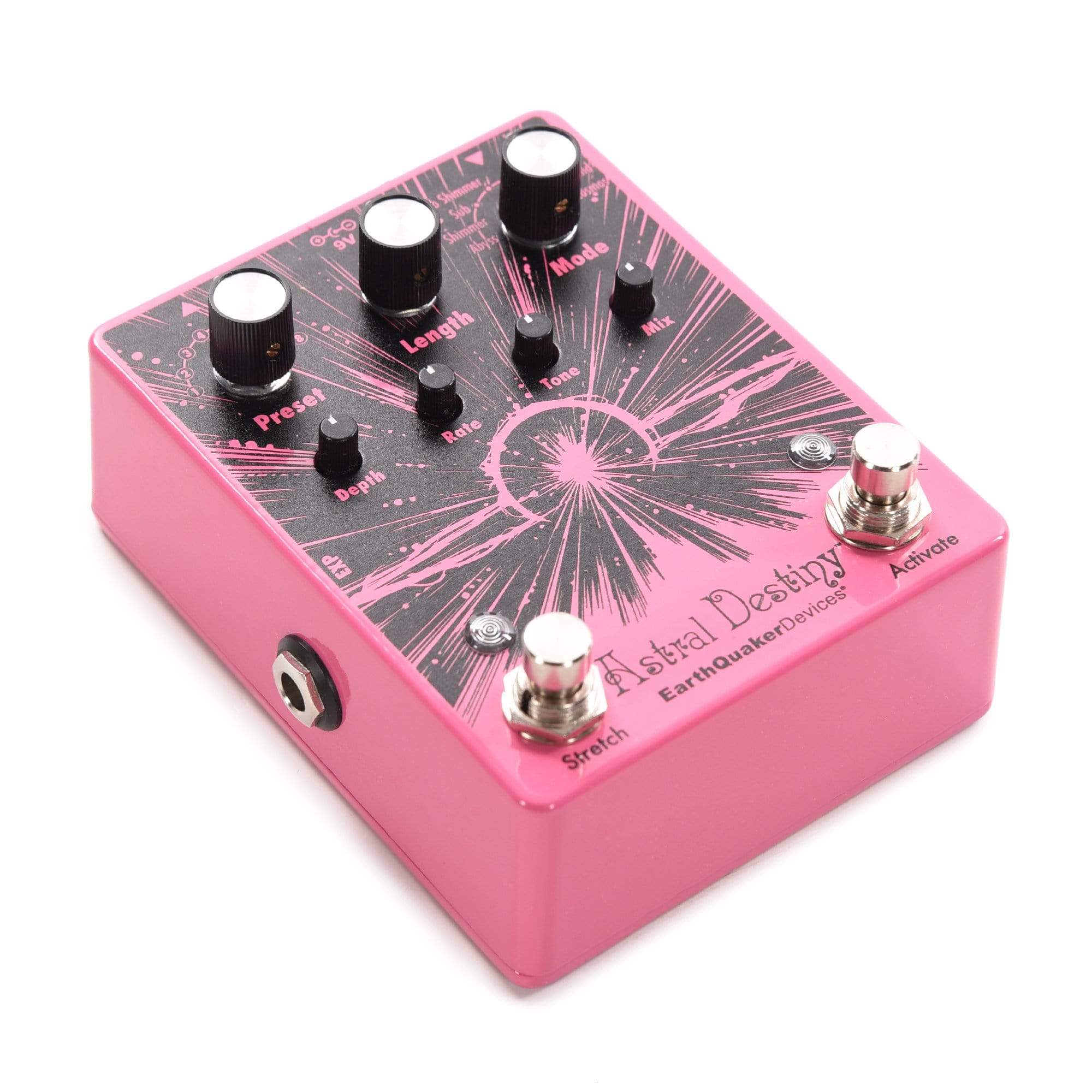 Earthquaker Devices Astral Destiny Octal Octave Reverberation Odyssey Pink & Black Effects and Pedals / Octave and Pitch
