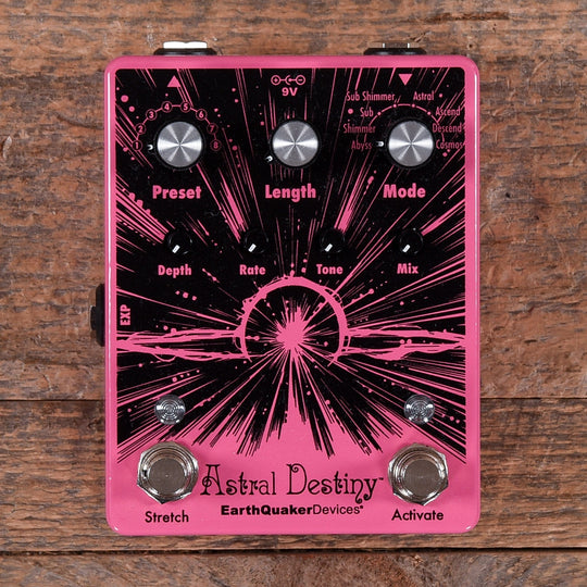Earthquaker Devices Astral Destiny Octal Octave Reverberation Odyssey Pink & Black Effects and Pedals / Octave and Pitch