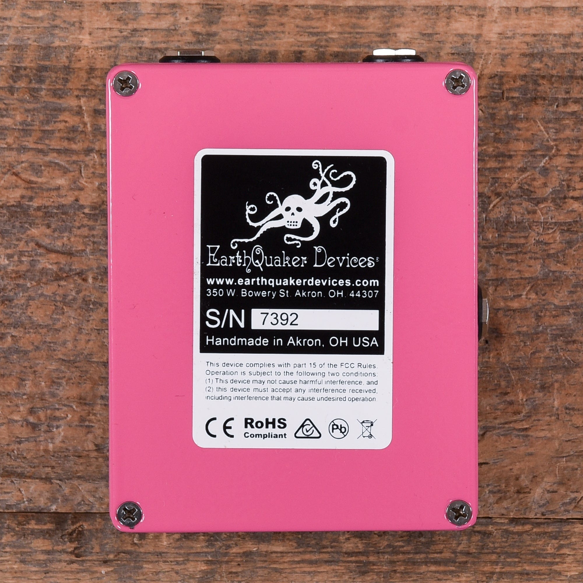 Earthquaker Devices Astral Destiny Octal Octave Reverberation Odyssey Pink & Black Effects and Pedals / Octave and Pitch