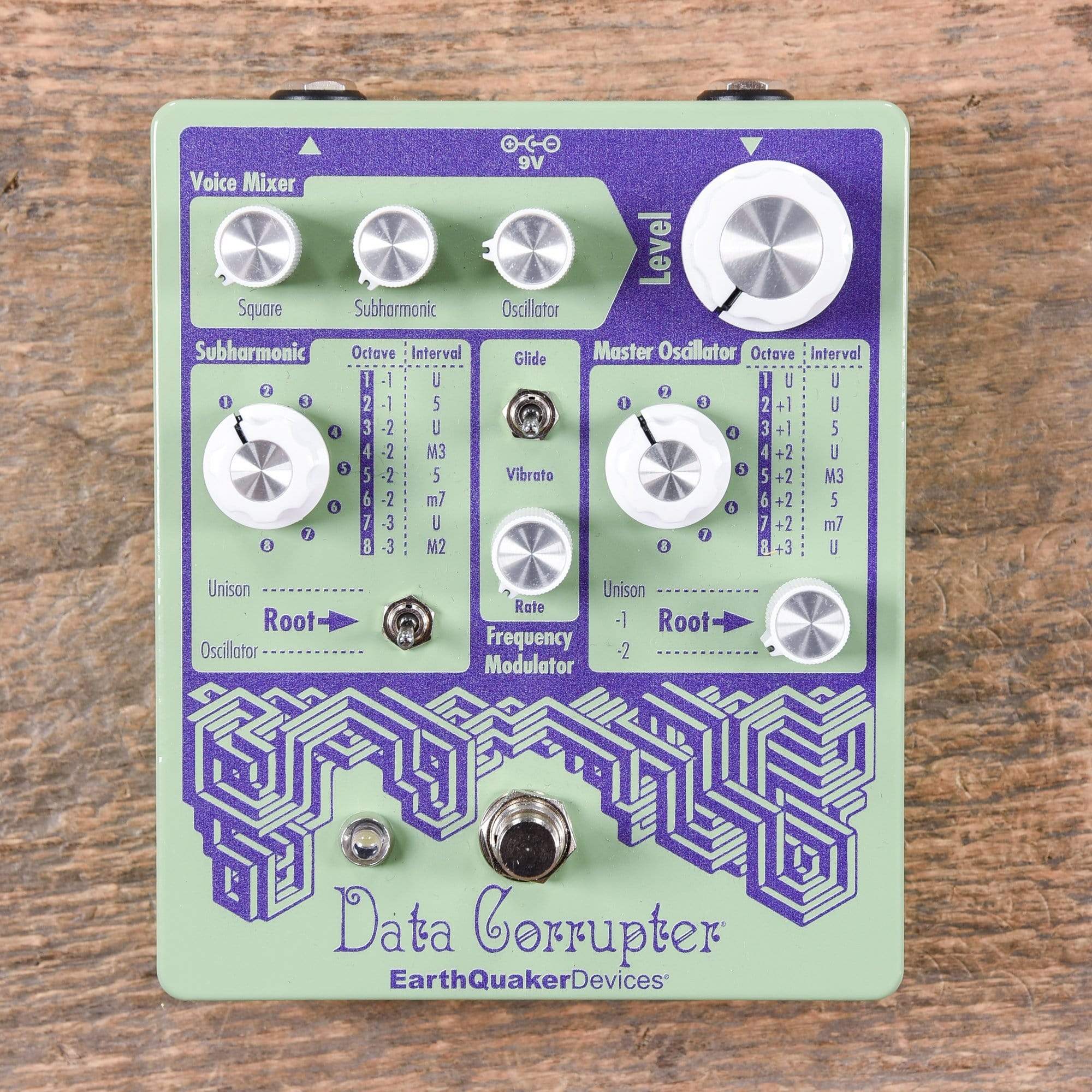 Earthquaker Devices Data Corrupter Modulated Monophonic Harmonizing PLL Pastel Green & Purple Effects and Pedals / Octave and Pitch