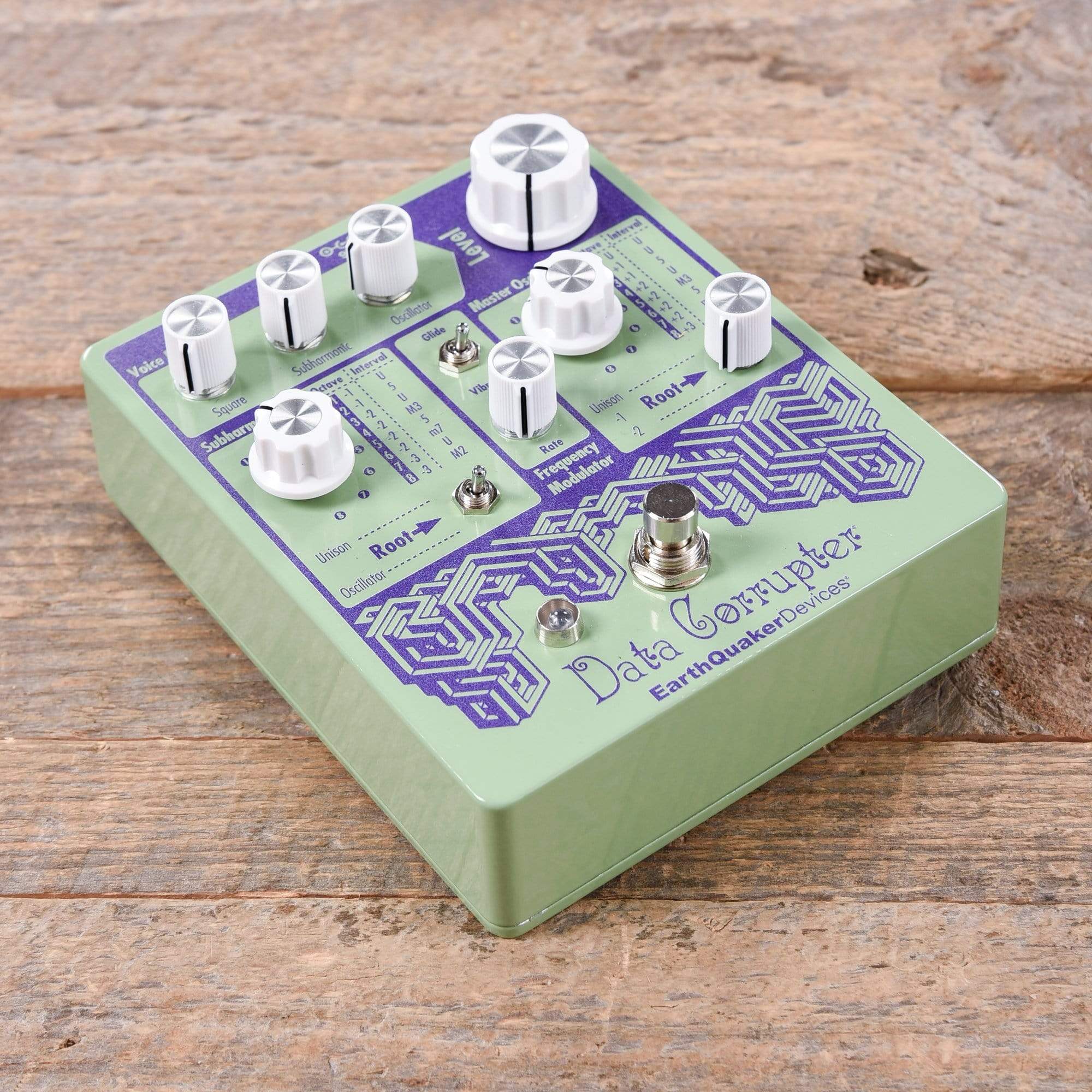 Earthquaker Devices Data Corrupter Modulated Monophonic Harmonizing PLL Pastel Green & Purple Effects and Pedals / Octave and Pitch