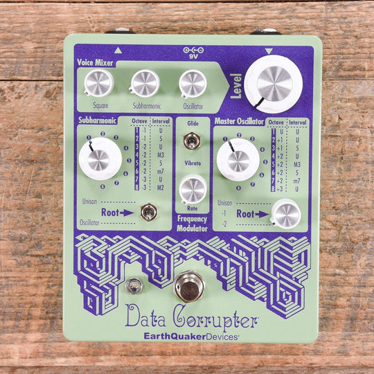 Earthquaker Devices Data Corrupter Modulated Monophonic Harmonizing PLL Pastel Green & Purple Effects and Pedals / Octave and Pitch
