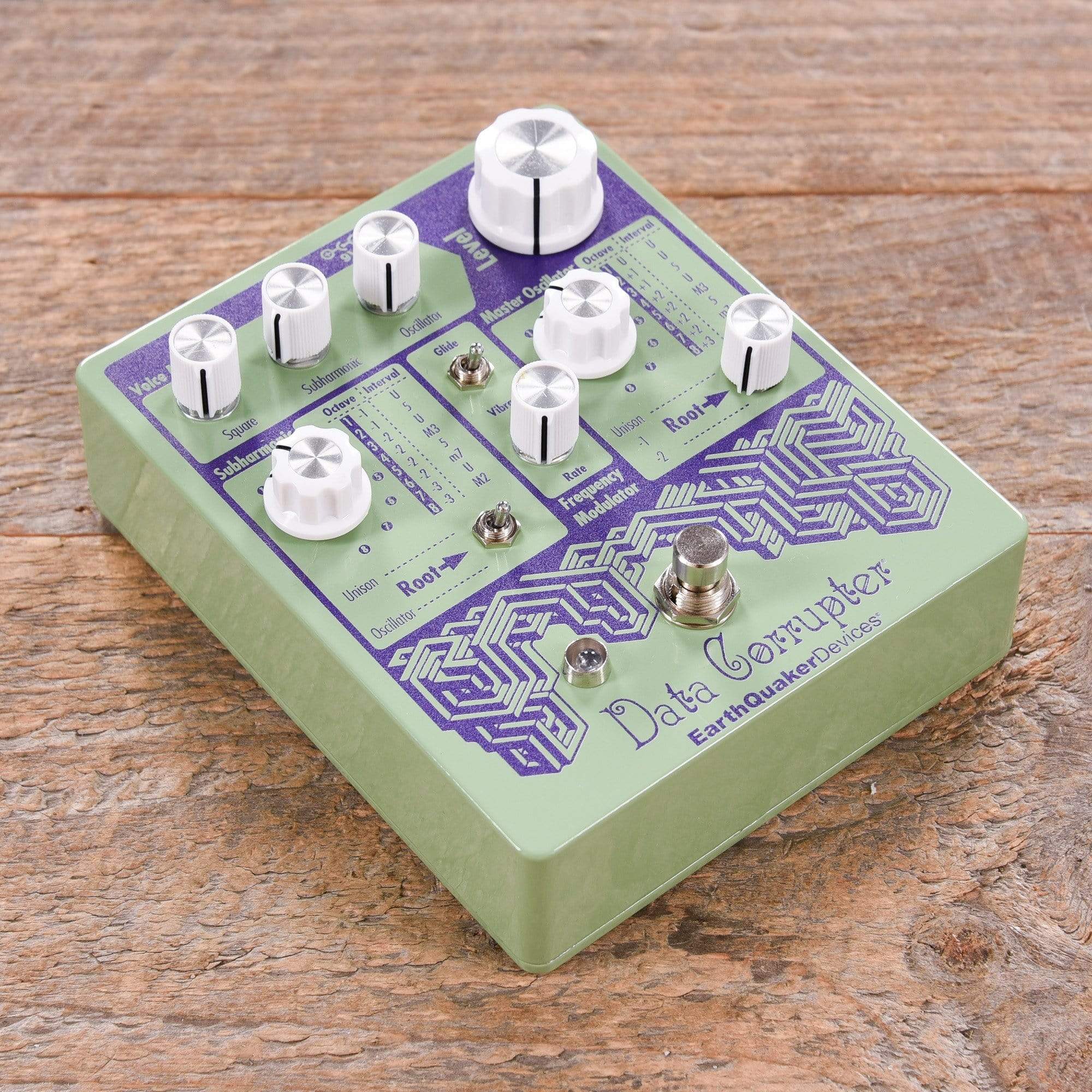 Earthquaker Devices Data Corrupter Modulated Monophonic Harmonizing PLL Pastel Green & Purple Effects and Pedals / Octave and Pitch