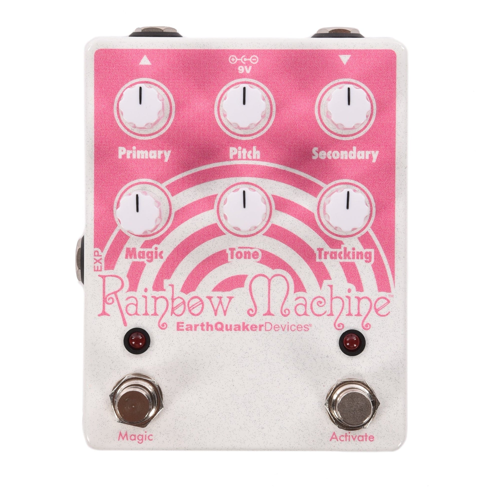 rainbow pedal Earthquaker Devices Rainbow Machine V2 Polyphonic Pitch Mesmerizer Pedal White Sparkle