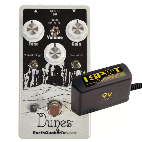 Earthquaker Devices Dunes Mini Mega Ultimate Overdrive v2 Bundle w/ Truetone 1 Spot 9v Adapter Effects and Pedals / Overdrive and Boost