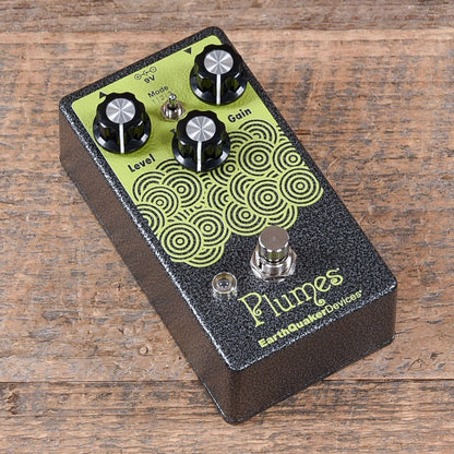 Earthquaker Devices Plumes Small Signal Shredder Silver Hammertone & Volt Yellow Effects and Pedals / Overdrive and Boost
