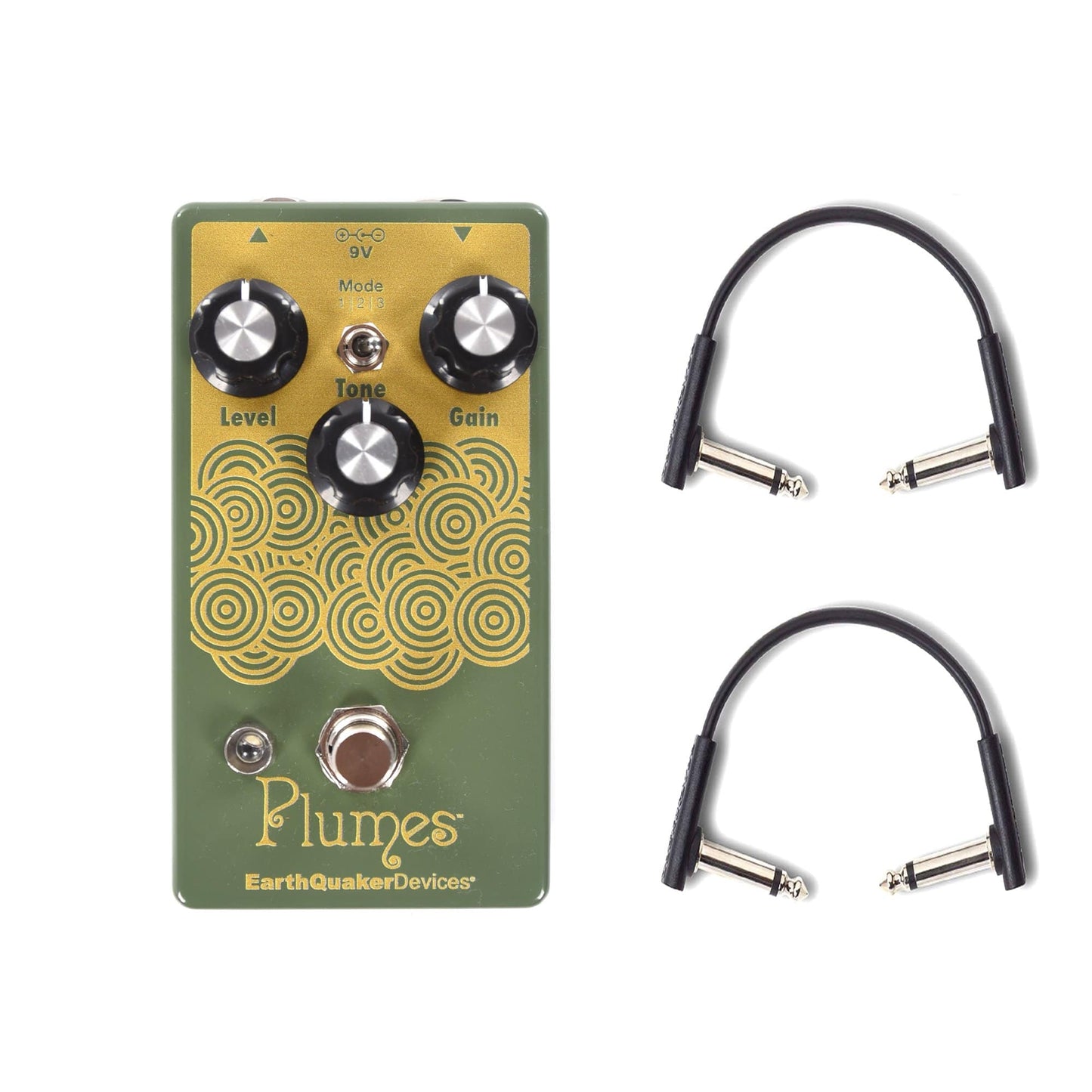 Earthquaker Devices Plumes Small Signal Shredder w/RockBoard Flat Patch Cables Bundle Effects and Pedals / Overdrive and Boost