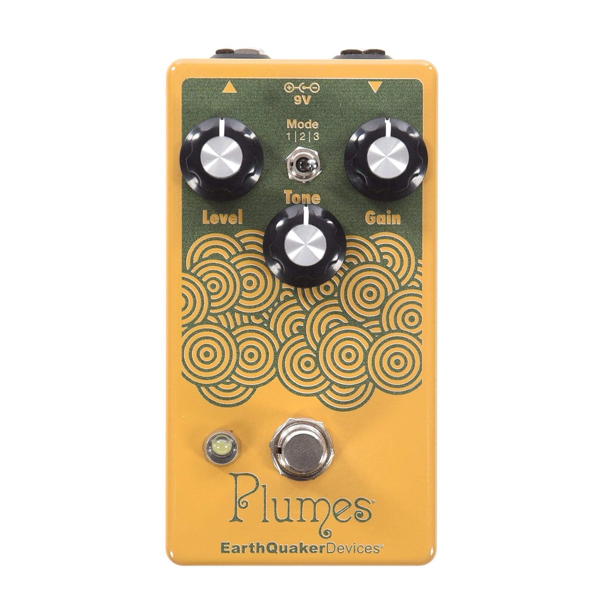earthquaker plumes pedal Earthquaker Devices Plumes Small Signal Shredder Yellow & Green