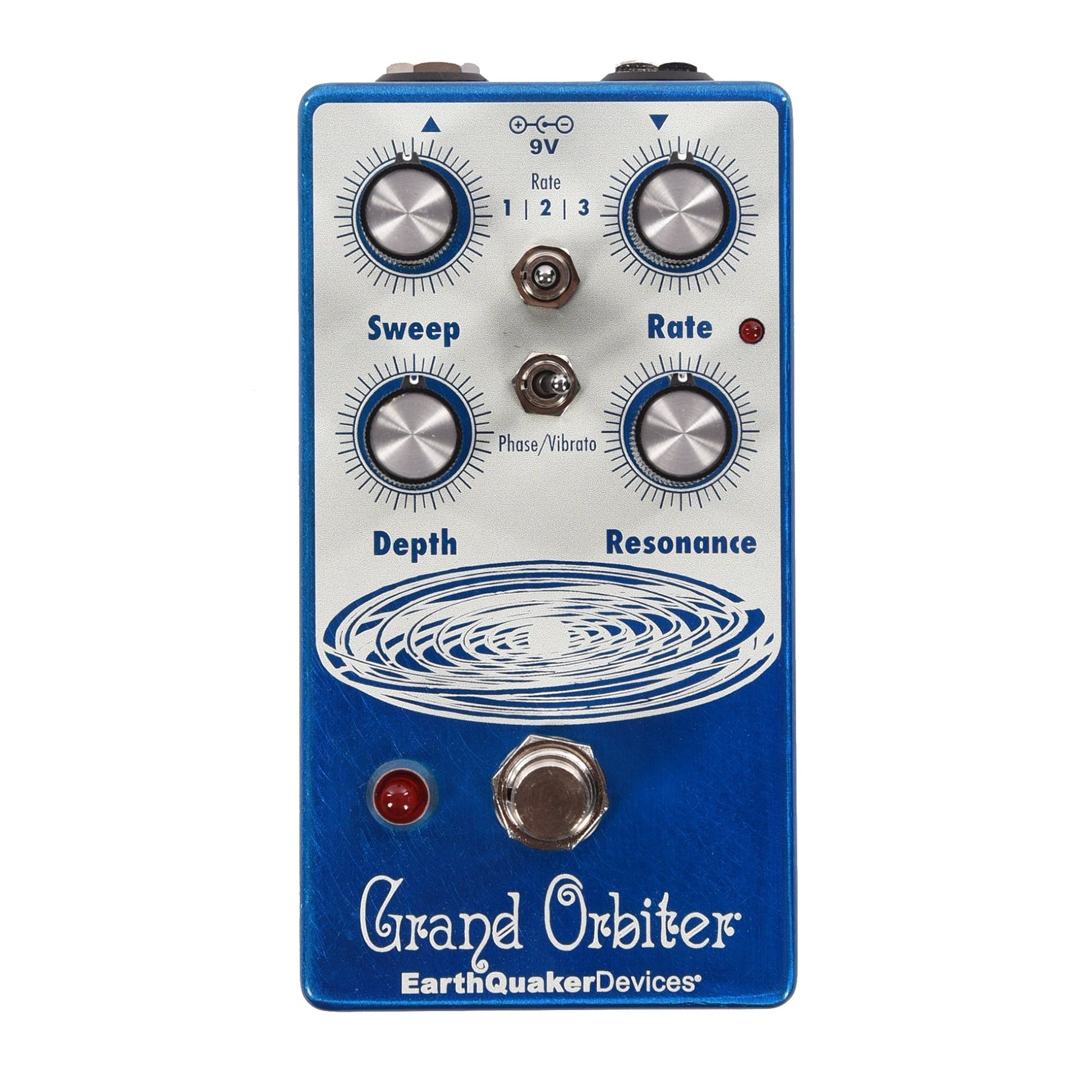 grand orbiter pedal Earthquaker Devices Grand Orbiter V3 Phase Machine Pedal Transparent Blue
