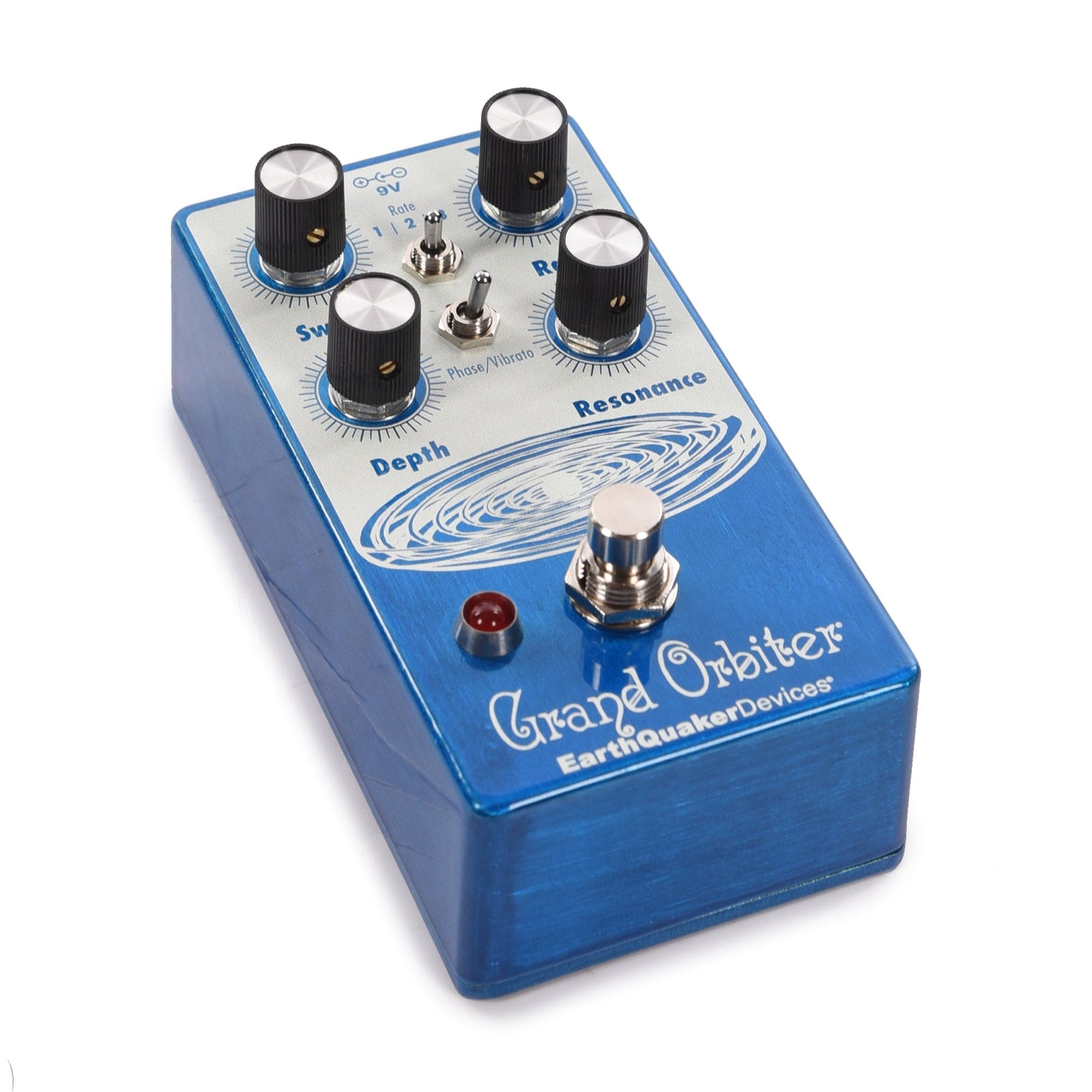 grand orbiter pedal Earthquaker Devices Grand Orbiter V3 Phase Machine Pedal Transparent Blue