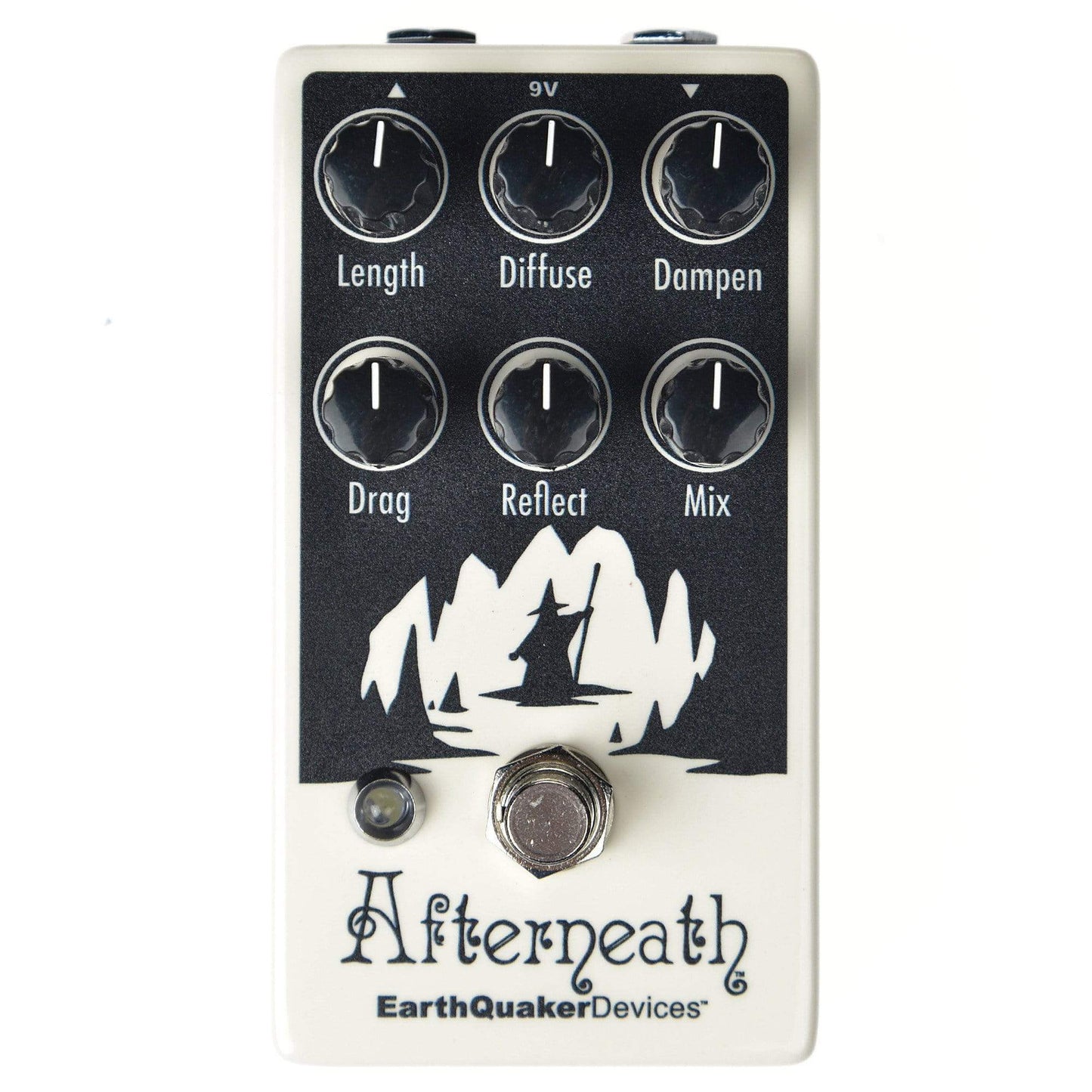 Earthquaker Devices Afterneath Otherworldly Reverberation Machine Invert Glow-in-the-Dark v2 Bundle w/ Truetone 1 Spot Space Saving 9v Adapter Effects and Pedals / Reverb