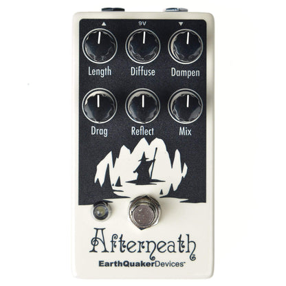 Earthquaker Devices Afterneath Otherworldly Reverberation Machine Invert Glow-in-the-Dark v2 Bundle w/ Truetone 1 Spot Space Saving 9v Adapter Effects and Pedals / Reverb