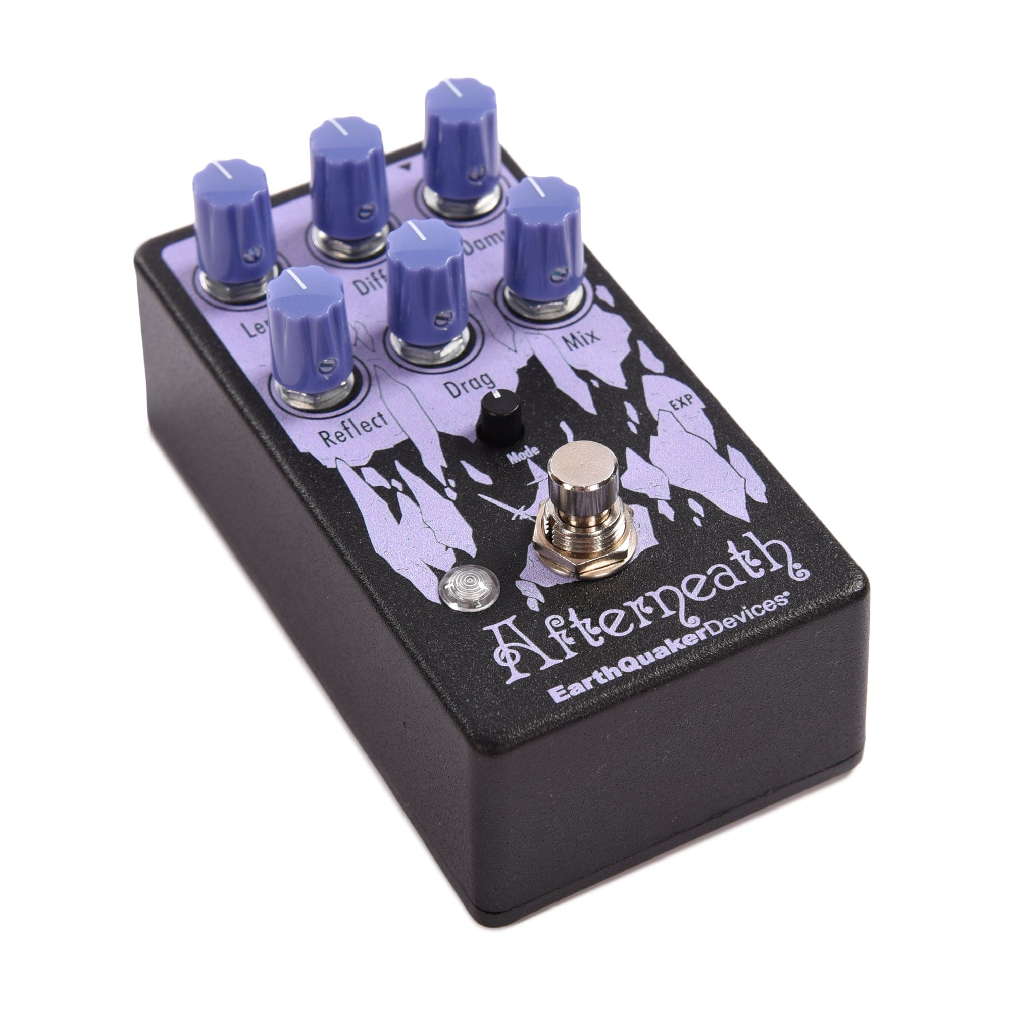 Earthquaker Devices Afterneath v3 Enhanced Otherworldly Reverberation Machine Black & Pastel Purple Effects and Pedals / Reverb