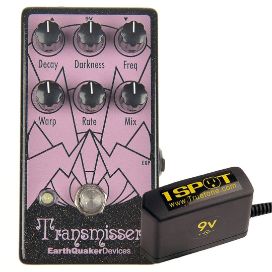Earthquaker Devices Transmisser Bundle w/ Truetone 1 Spot Space Saving 9v Adapter Effects and Pedals / Reverb
