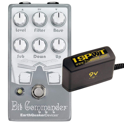 Earthquaker Devices Bit Commander Guitar Synth v2 Bundle w/ Truetone 1 Spot Space Saving 9v Adapter Effects and Pedals / Wahs and Filters