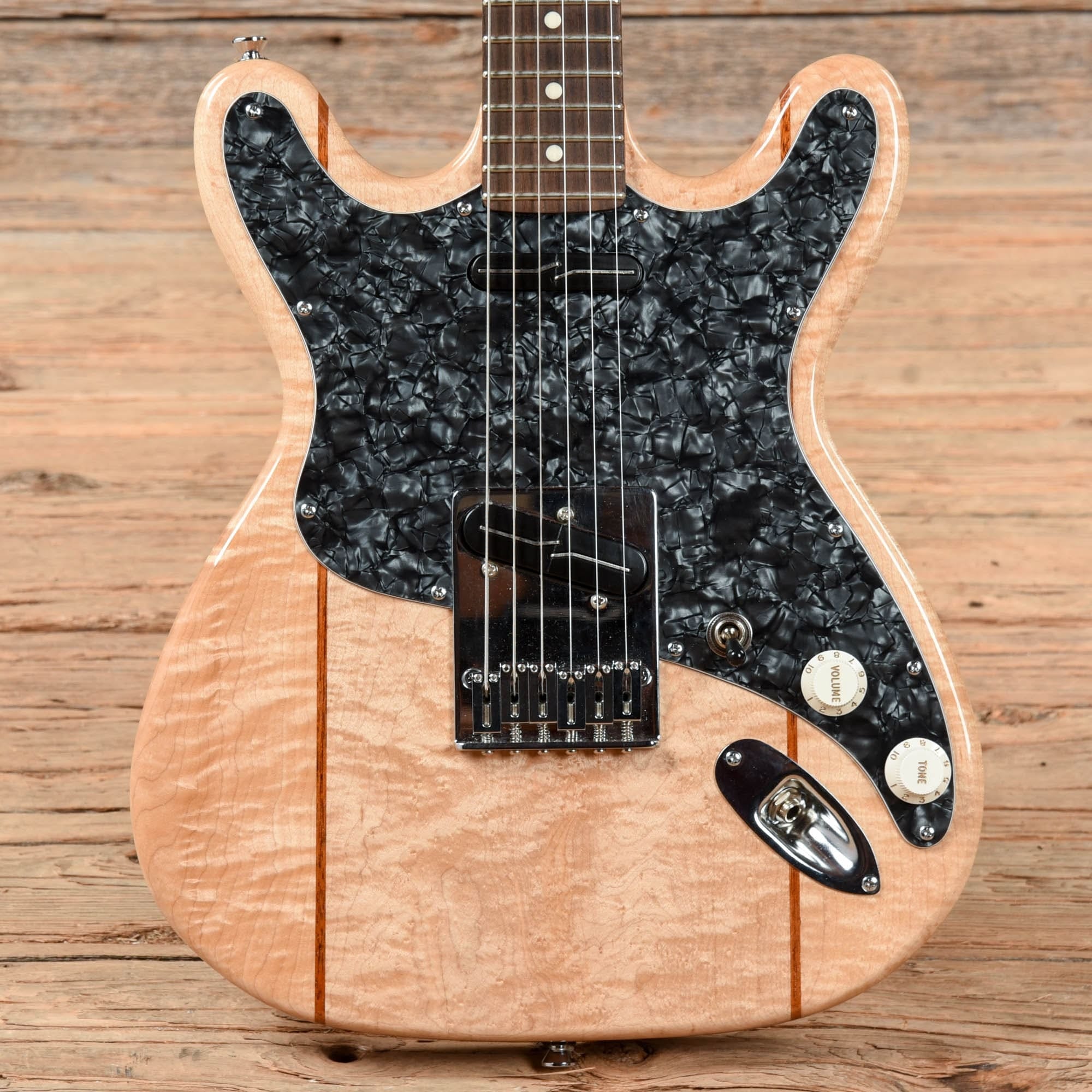 East Virginia Guitars DC-6 Natural Electric Guitars / Solid Body
