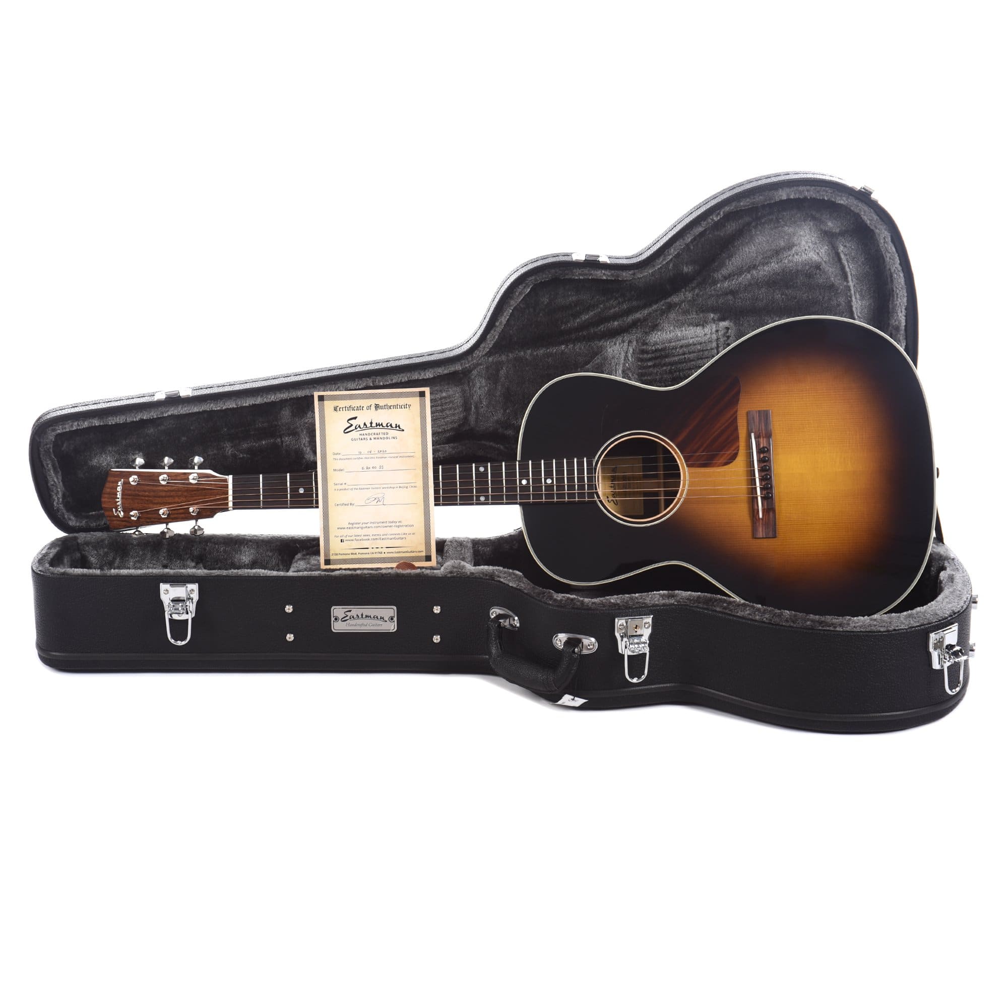 Eastman Traditional E20OOSS Adirondack Spruce/Rosewood OO Sunburst Acoustic Guitars / Concert